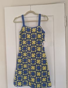 Staud crochet mini dress